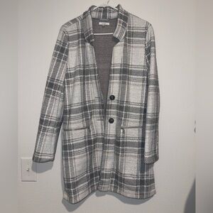 Women’s Maurice’s Longline Plaid Coat